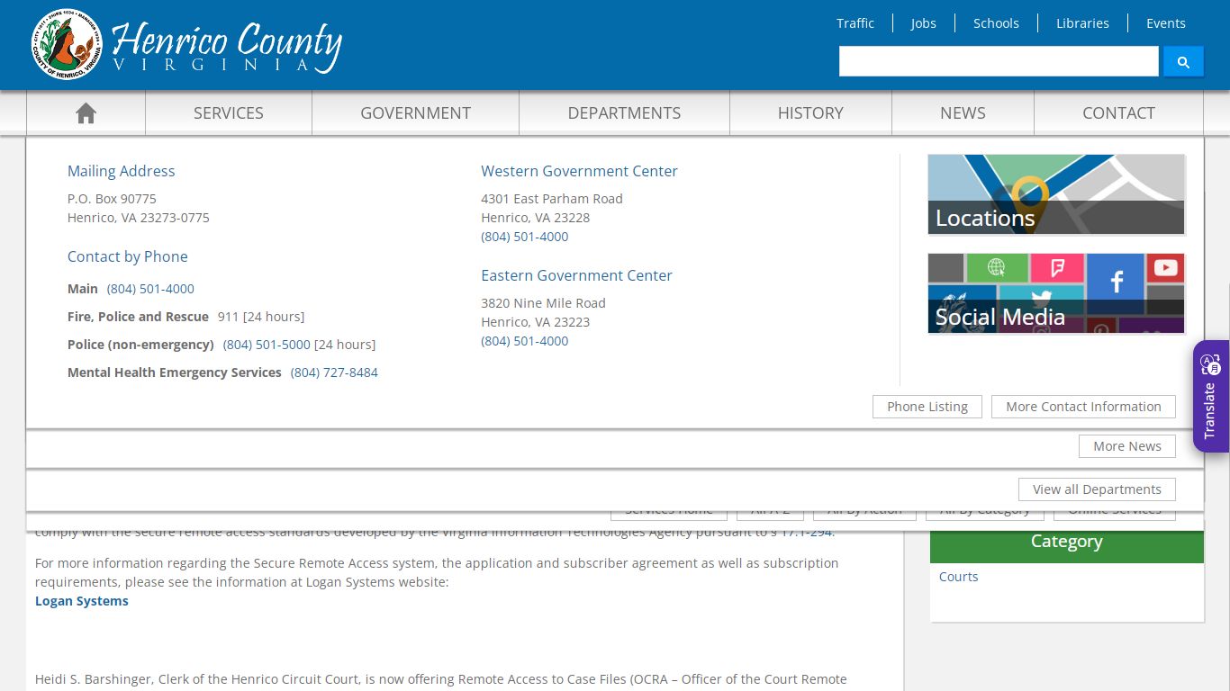 View Circuit Court Online Records - Henrico County, Virginia